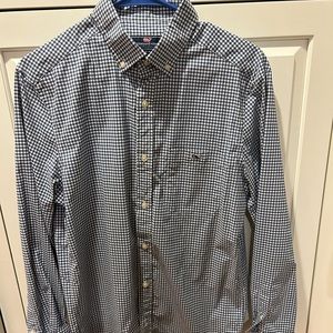 Vineyard Vines navy check men small